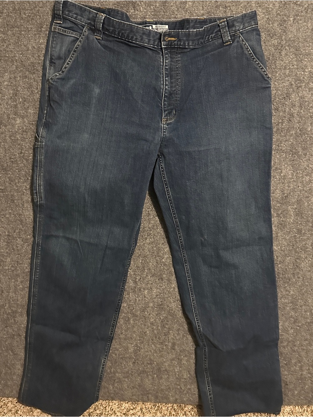 Carhartt Rugged Flex Utility Jeans Mens 42x34 Relaxed Fit Workwear Denim